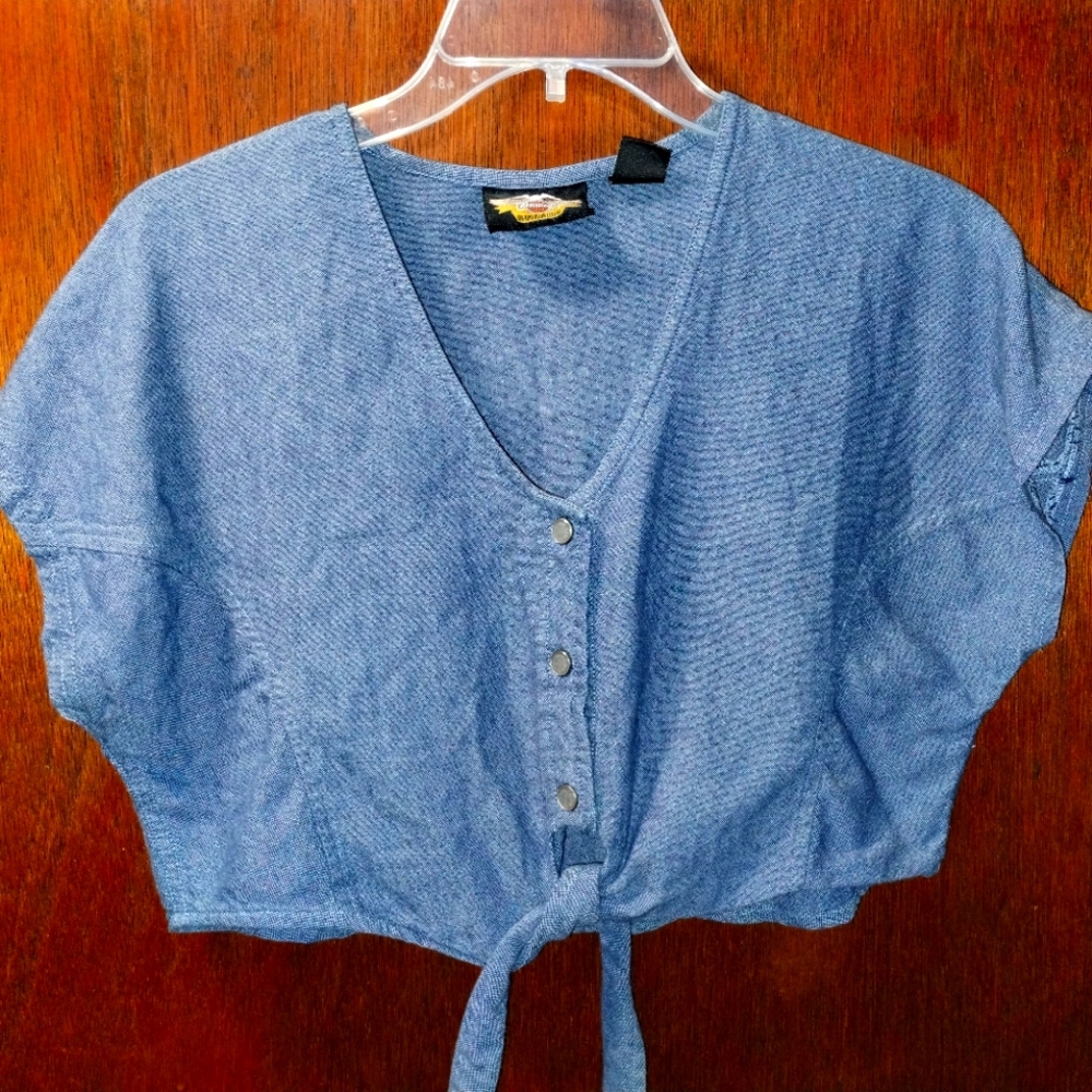 Vintage Harley Crop